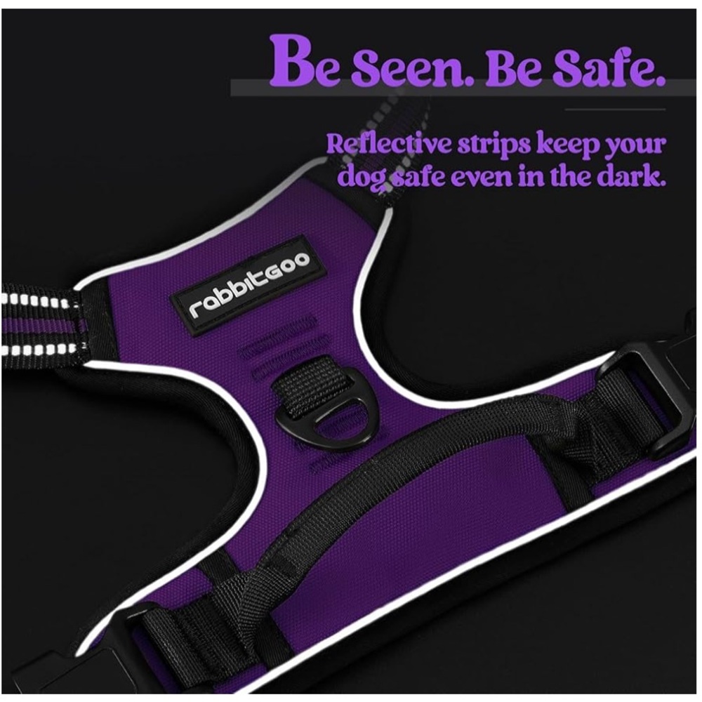 Rabbitgoo Purple Dog Harness